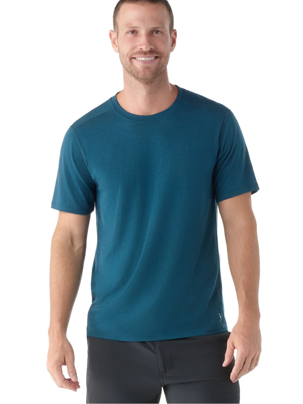 Smartwool Men's Merino Short Sleeve Crew Tee in Twilight Blue